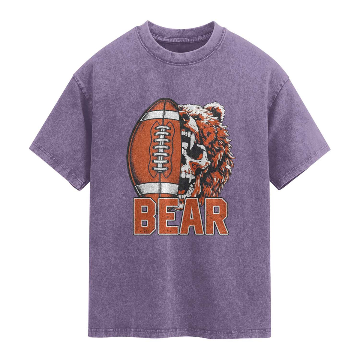 CFB Kings Washed Cotton T-Shirt Bear Skull Gothic Fan Gift