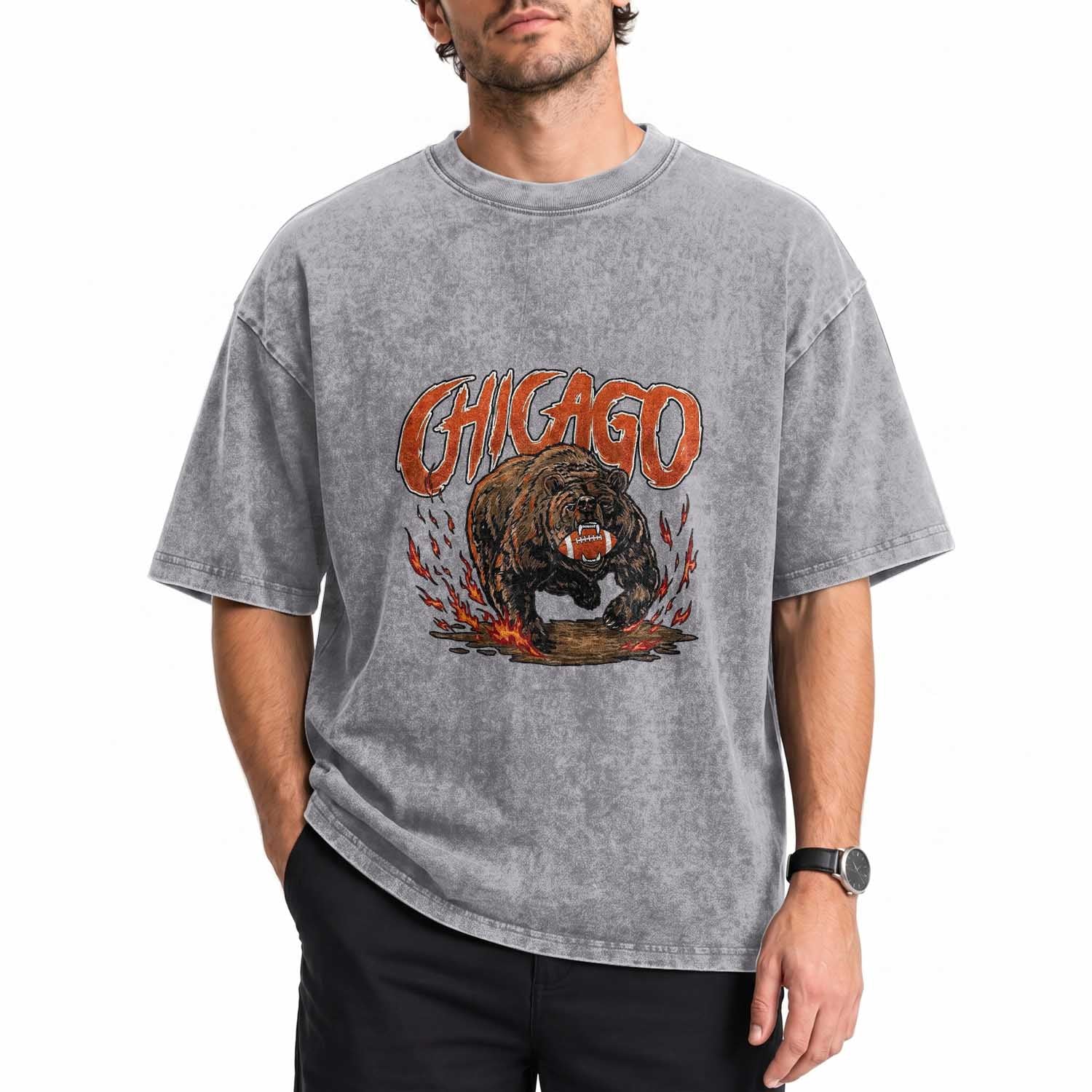 Funny CFBF Washed Cotton T-Shirt Gift For Sports Lovers