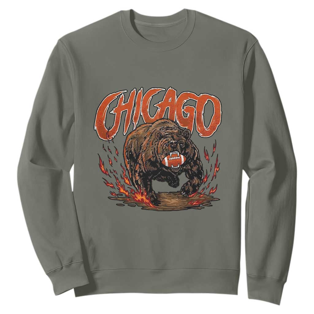 Funny CFBF Sweatshirt Gift For Sports Lovers TS12 Military Green Print Your Wear