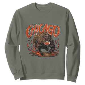 Funny CFBF Sweatshirt Gift For Sports Lovers TS12 Military Green Print Your Wear