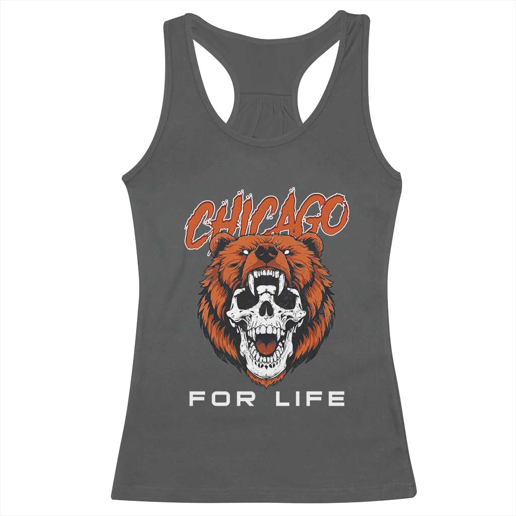 CFB Lover Racerback Tank Top Bear Skull Gothic Fan Gift TS12 Dark Heather Print Your Wear