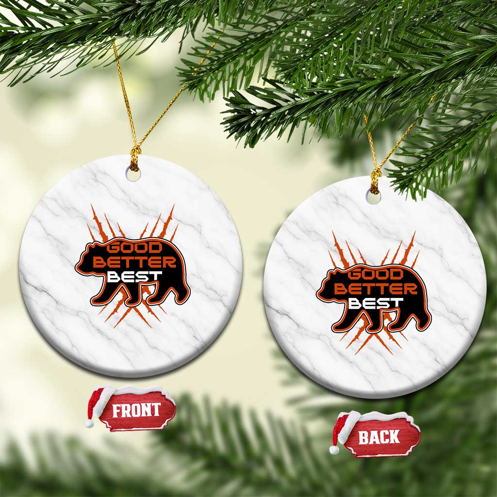 Good Better Best Motivational Ceramic Ornament CFB Lover Gift TS12 1pc White Marble Print Your Wear