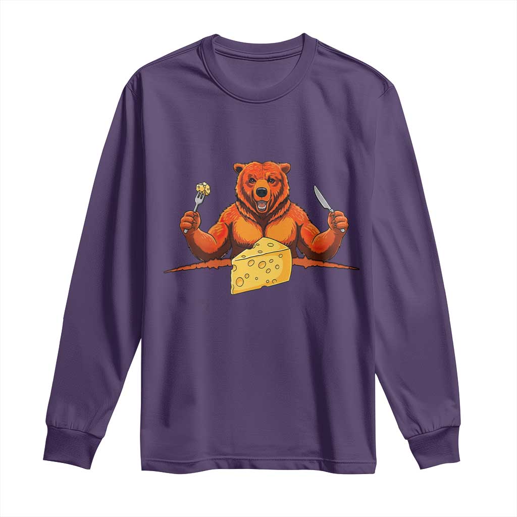 Football Rival Gift Long Sleeve Shirt Funny Br Eating CHZ TS12 Purple Print Your Wear