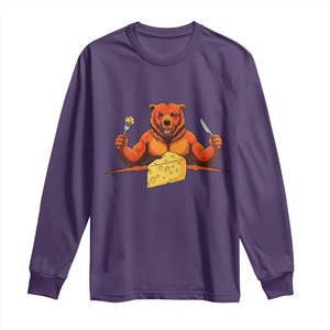 Football Rival Gift Long Sleeve Shirt Funny Br Eating CHZ TS12 Purple Print Your Wear