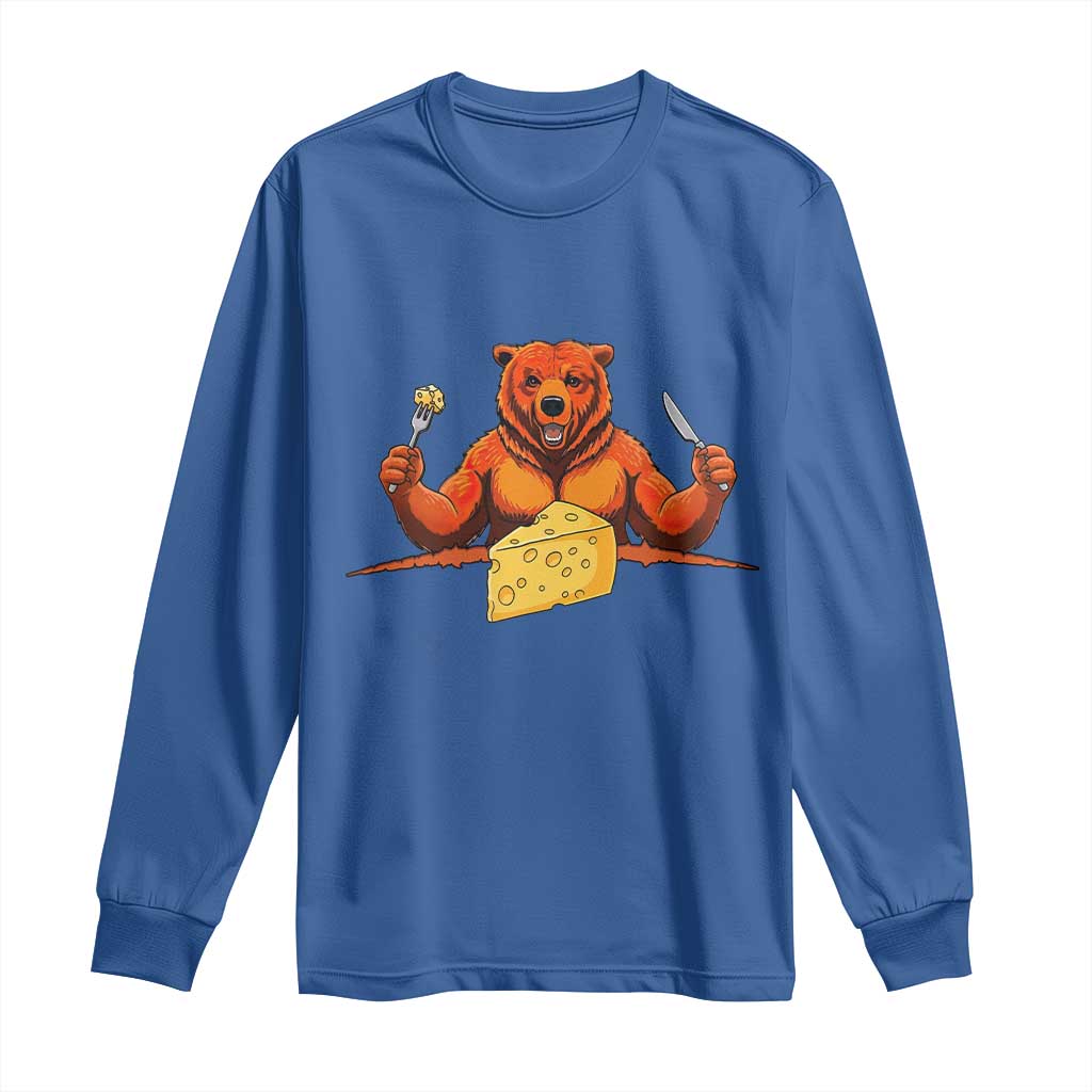 Football Rival Gift Long Sleeve Shirt Funny Br Eating CHZ TS12 Royal Blue Print Your Wear