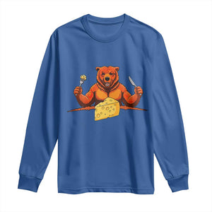 Football Rival Gift Long Sleeve Shirt Funny Br Eating CHZ TS12 Royal Blue Print Your Wear