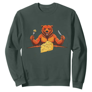 Football Rival Gift Sweatshirt Funny Br Eating CHZ TS12 Dark Forest Green Print Your Wear
