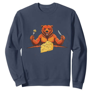 Football Rival Gift Sweatshirt Funny Br Eating CHZ TS12 Navy Print Your Wear