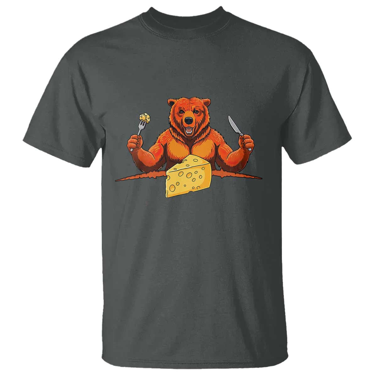 Football Rival Gift T Shirt Funny Br Eating CHZ TS12 Dark Heather Print Your Wear