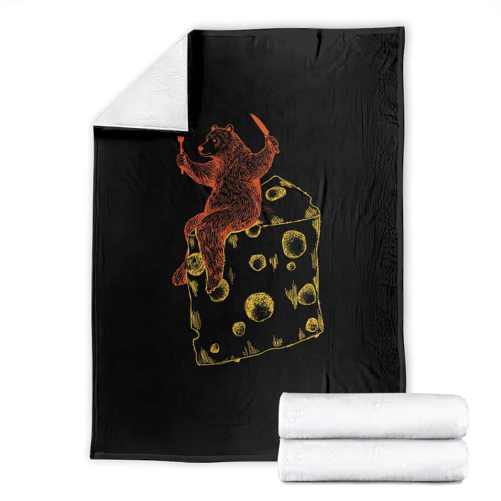 BR Eating CHZ Throw Blanket Funny Football Rival Gift TS12 Black Print Your Wear