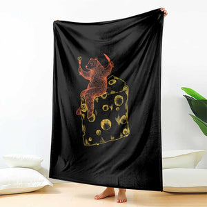 BR Eating CHZ Throw Blanket Funny Football Rival Gift TS12 Print Your Wear