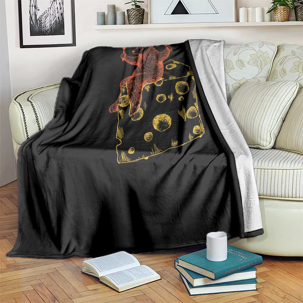 BR Eating CHZ Throw Blanket Funny Football Rival Gift TS12 Print Your Wear