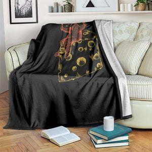 BR Eating CHZ Throw Blanket Funny Football Rival Gift TS12 Print Your Wear