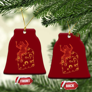 BR Eating CHZ Ceramic Ornament Funny Football Rival Gift TS12 Print Your Wear