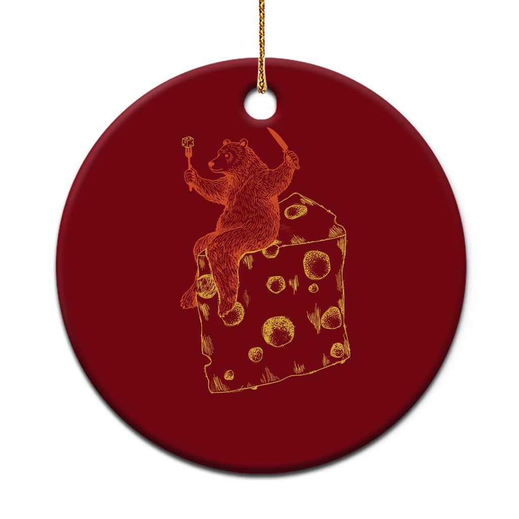 BR Eating CHZ Ceramic Ornament Funny Football Rival Gift TS12 1pc Red Print Your Wear