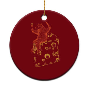 BR Eating CHZ Ceramic Ornament Funny Football Rival Gift TS12 1pc Red Print Your Wear