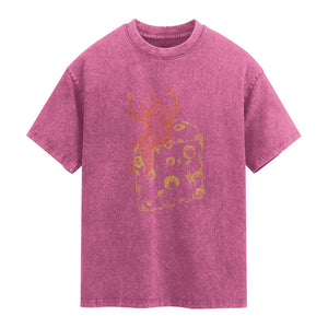 BR Eating CHZ Washed Cotton T-Shirt Funny Football Rival Gift