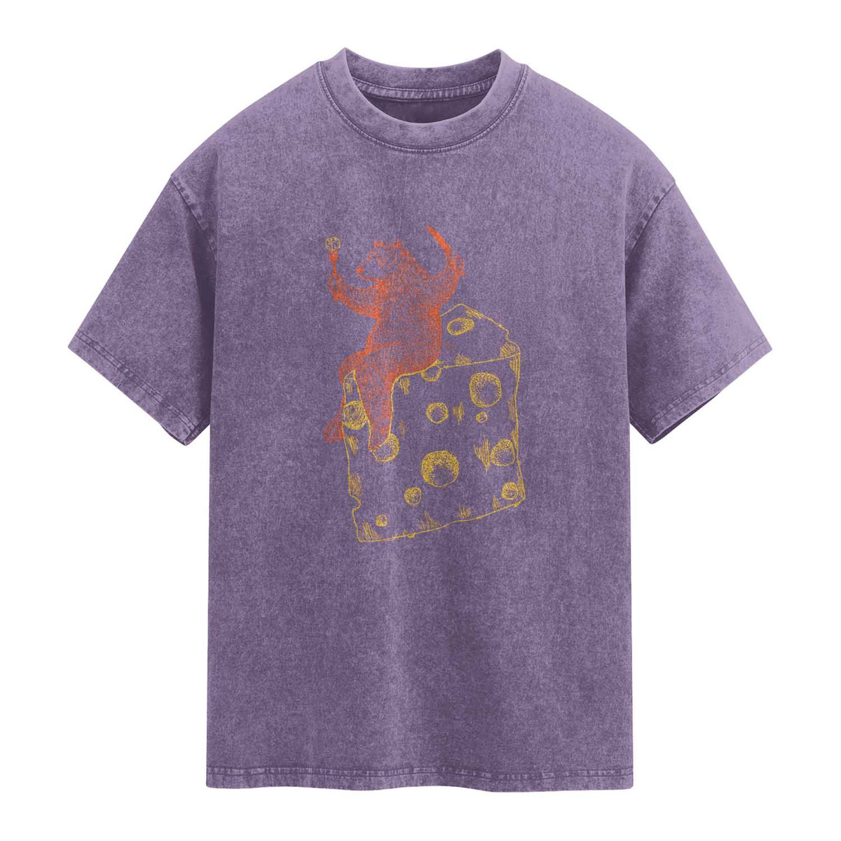 BR Eating CHZ Washed Cotton T-Shirt Funny Football Rival Gift