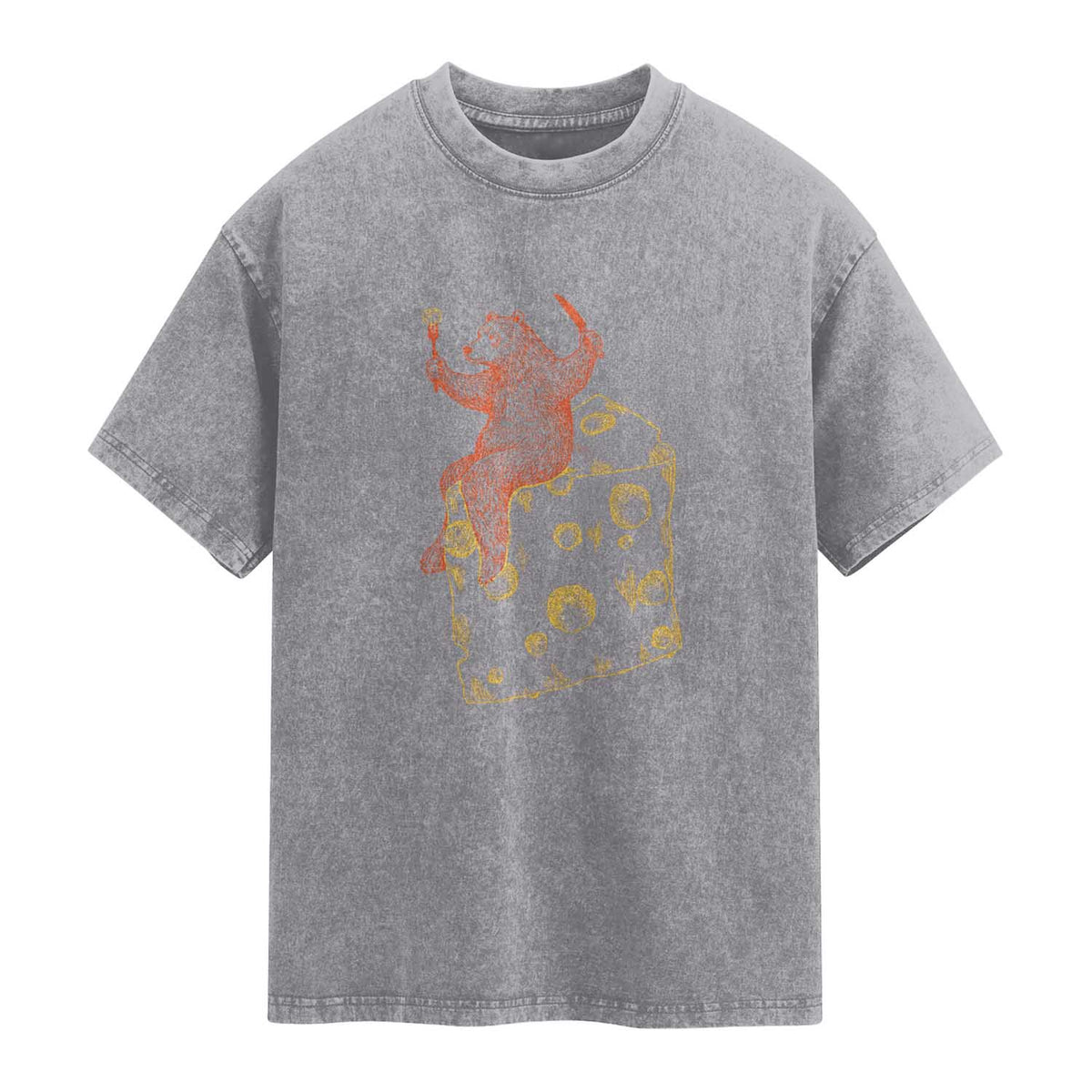 BR Eating CHZ Washed Cotton T-Shirt Funny Football Rival Gift