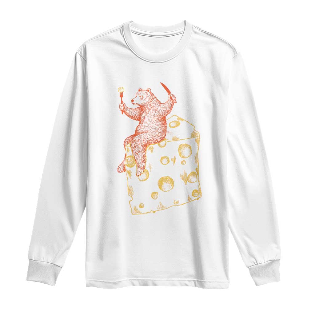 BR Eating CHZ Long Sleeve Shirt Funny Football Rival Gift TS12 White Print Your Wear