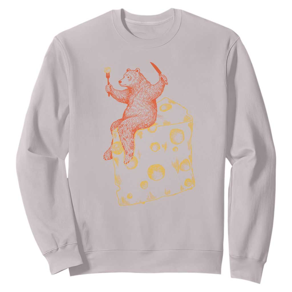 BR Eating CHZ Sweatshirt Funny Football Rival Gift TS12 Ice Gray Print Your Wear