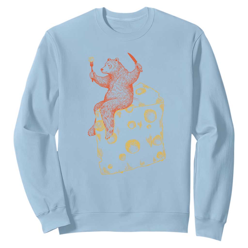 BR Eating CHZ Sweatshirt Funny Football Rival Gift TS12 Light Blue Print Your Wear