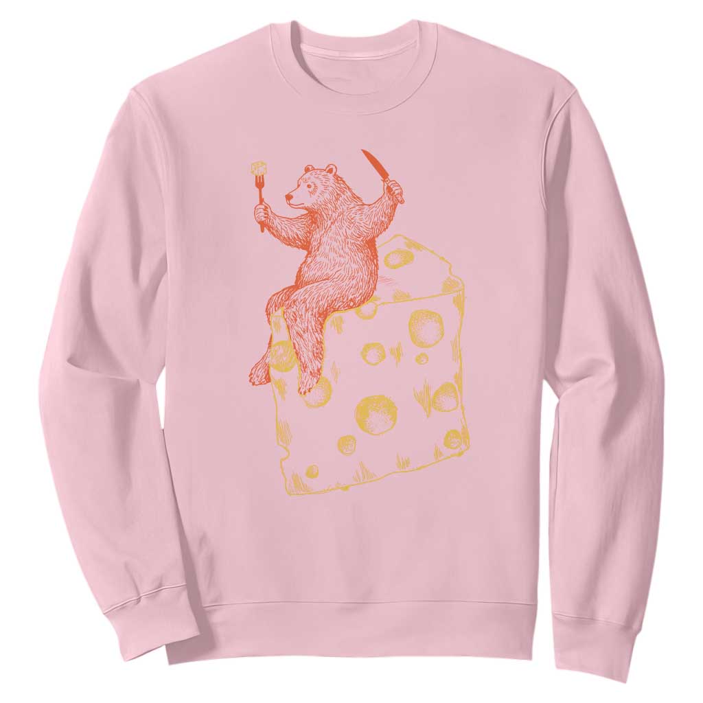 BR Eating CHZ Sweatshirt Funny Football Rival Gift TS12 Light Pink Print Your Wear