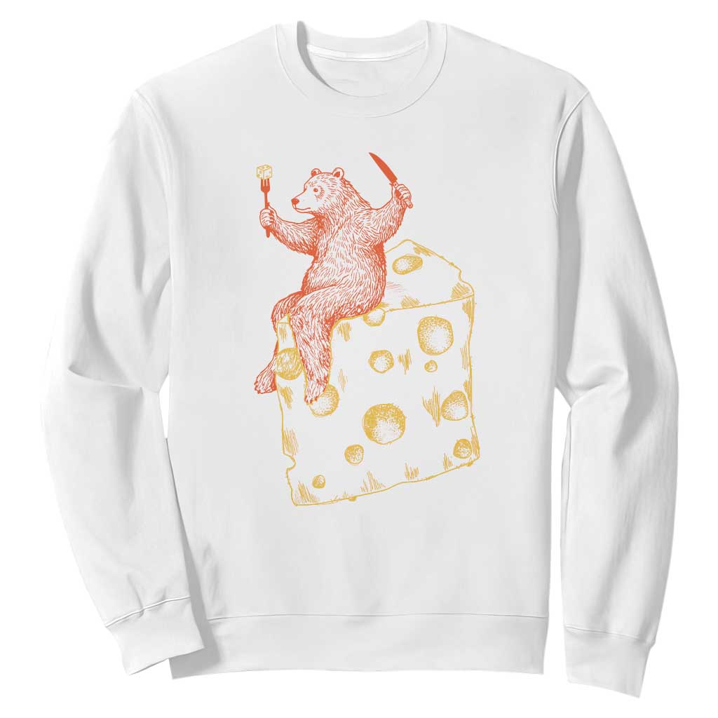 BR Eating CHZ Sweatshirt Funny Football Rival Gift TS12 White Print Your Wear