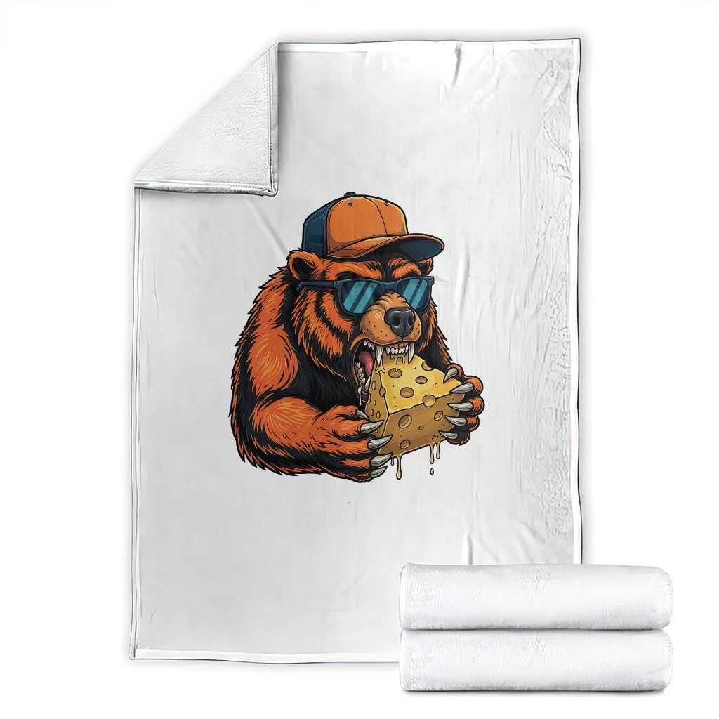 Funny Br Eating CHZ Joke Game Day Throw Blanket Gift For Football Lovers TS12 White Print Your Wear