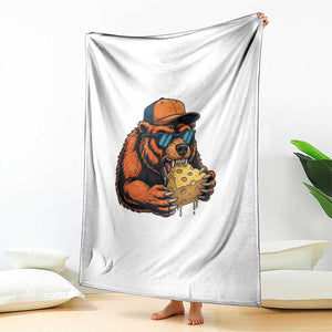 Funny Br Eating CHZ Joke Game Day Throw Blanket Gift For Football Lovers TS12 Print Your Wear