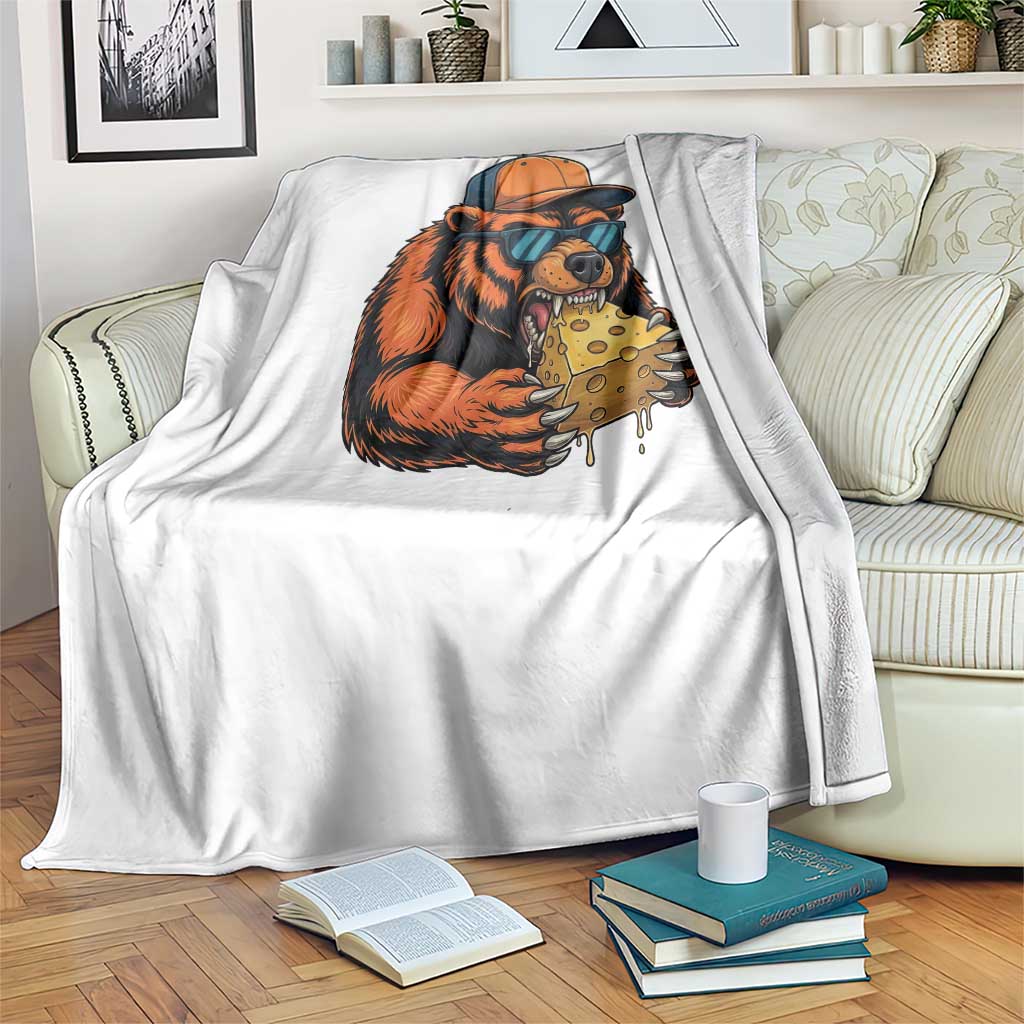 Funny Br Eating CHZ Joke Game Day Throw Blanket Gift For Football Lovers TS12 Print Your Wear