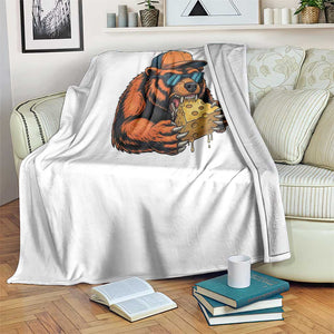 Funny Br Eating CHZ Joke Game Day Throw Blanket Gift For Football Lovers TS12 Print Your Wear