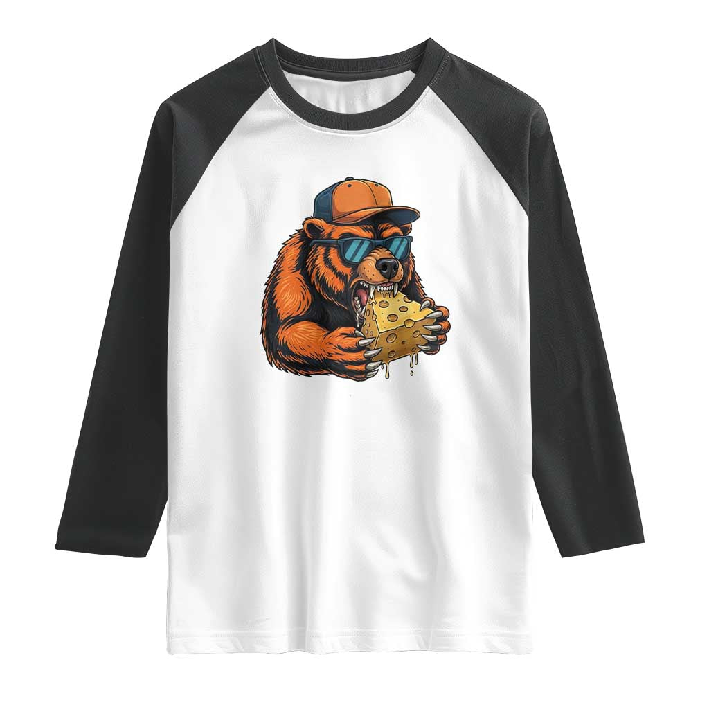 Funny Br Eating CHZ Joke Game Day Raglan Shirt Gift For Football Lovers TS12 White Black Print Your Wear