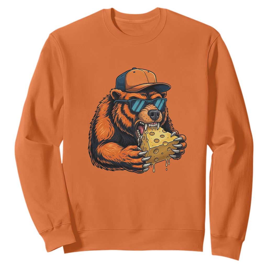 Funny Br Eating CHZ Joke Game Day Sweatshirt Gift For Football Lovers TS12 Orange Print Your Wear