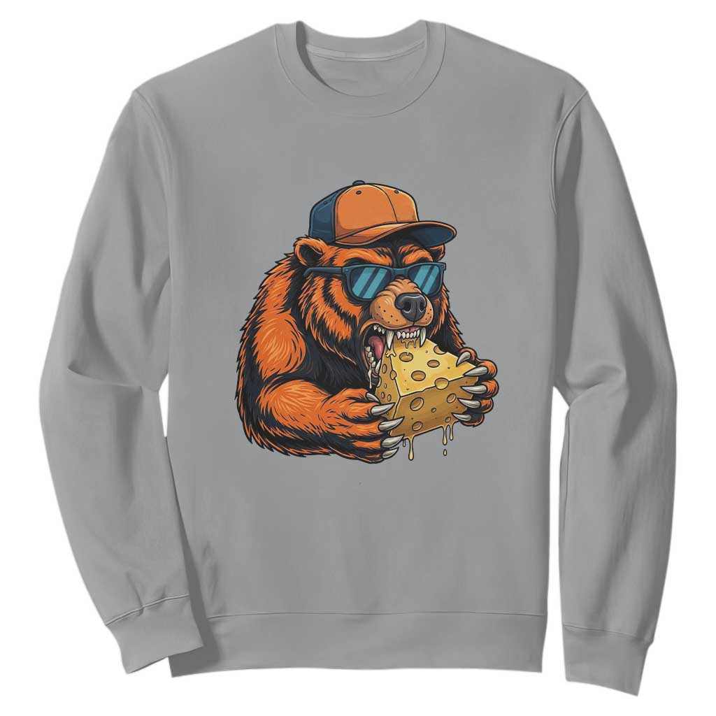 Funny Br Eating CHZ Joke Game Day Sweatshirt Gift For Football Lovers TS12 Sport Gray Print Your Wear