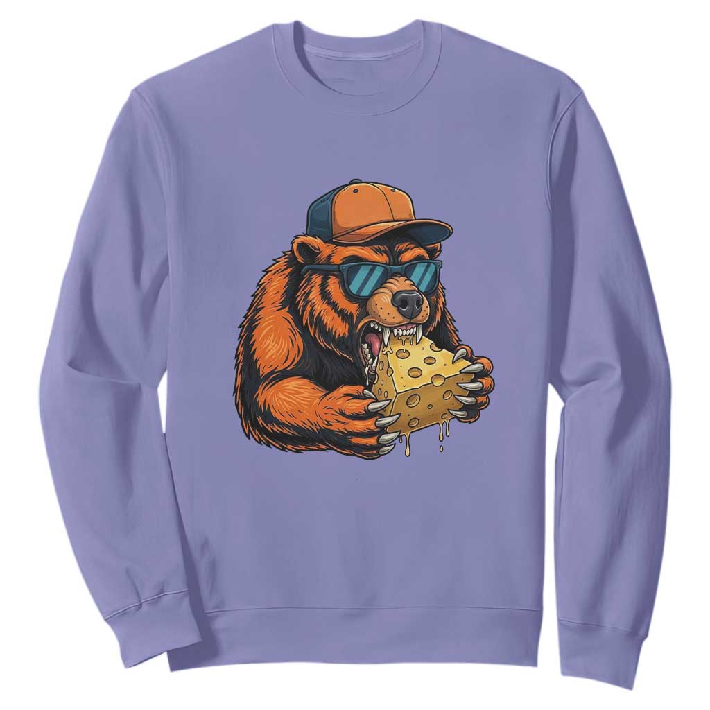 Funny Br Eating CHZ Joke Game Day Sweatshirt Gift For Football Lovers TS12 Violet Print Your Wear