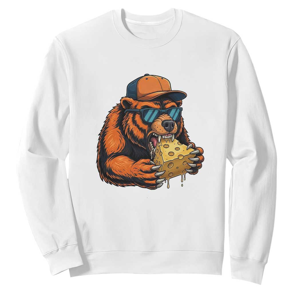 Funny Br Eating CHZ Joke Game Day Sweatshirt Gift For Football Lovers TS12 White Print Your Wear