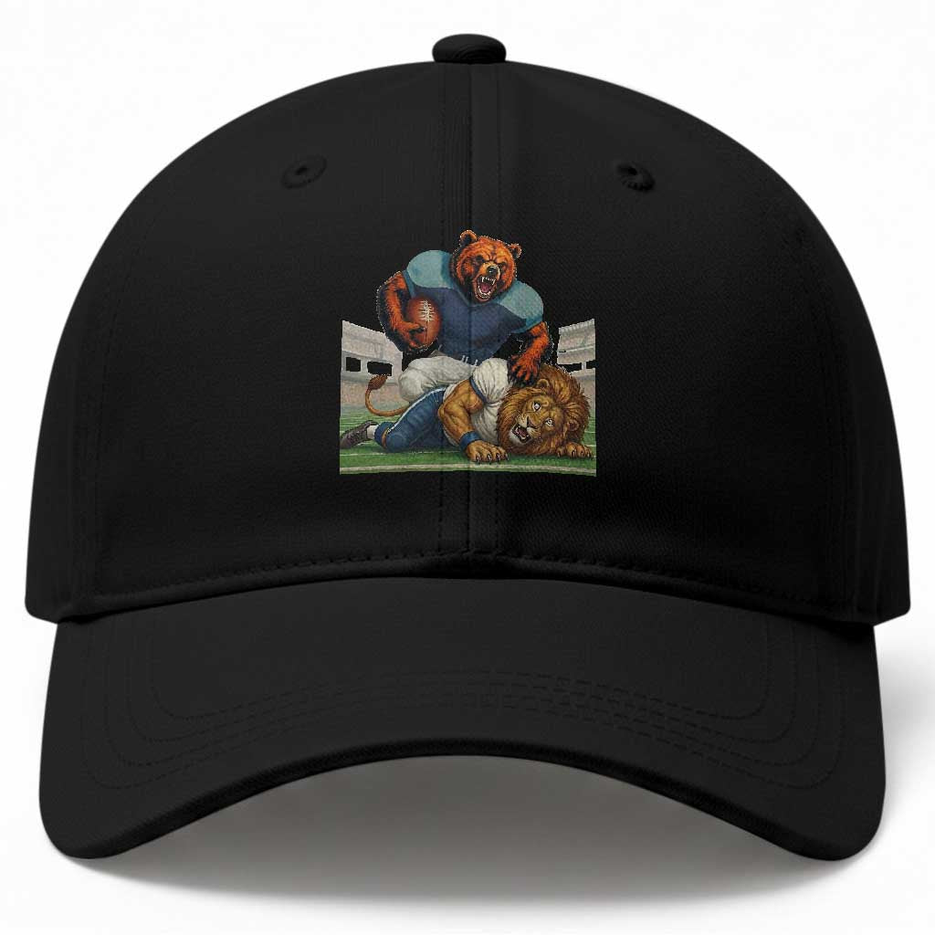 Football Rival Gift Baseball Cap Fierce Br Defeating Lio TS12 Print Your Wear