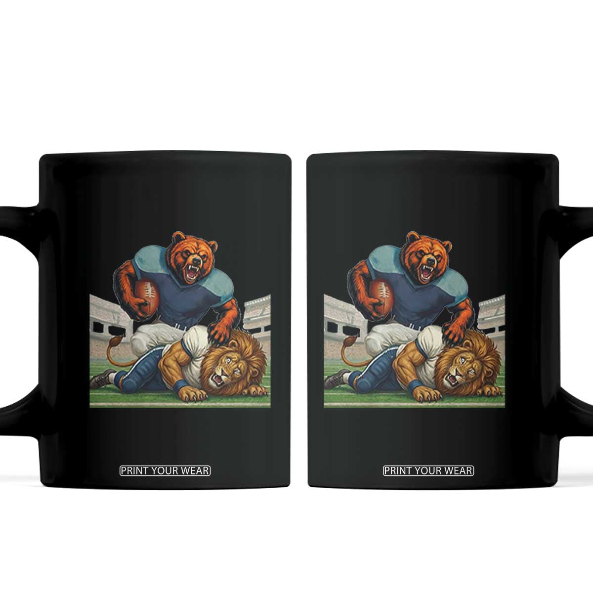 Football Rival Gift Coffee Mug Fierce Br Defeating Lio TS12 Black Print Your Wear