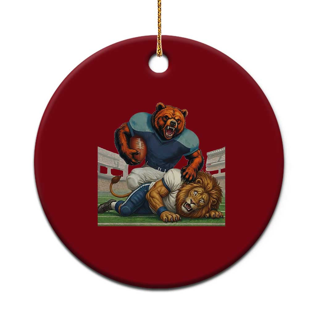 Football Rival Gift Ceramic Ornament Fierce Br Defeating Lio TS12 1pc Red Print Your Wear
