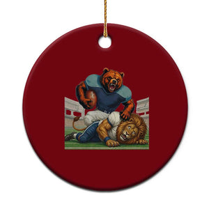 Football Rival Gift Ceramic Ornament Fierce Br Defeating Lio TS12 1pc Red Print Your Wear