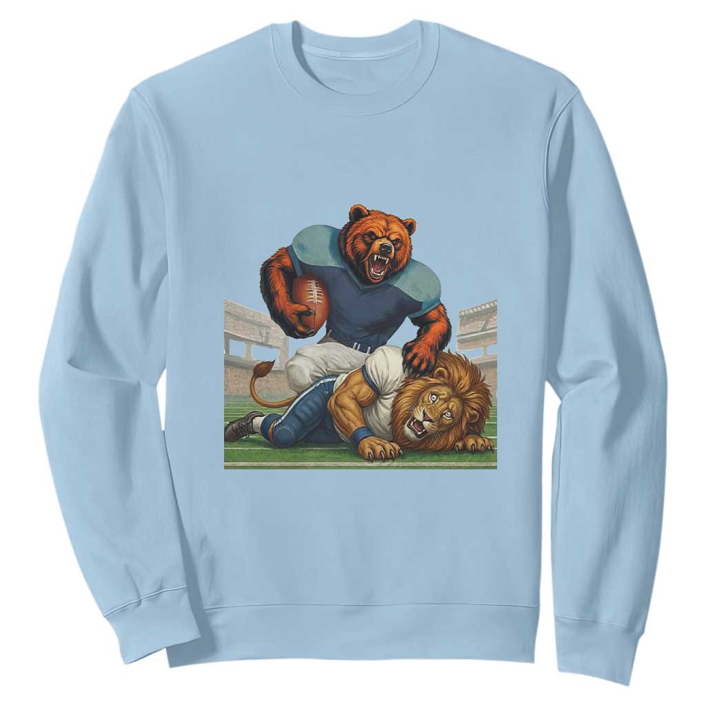 Football Rival Gift Sweatshirt Fierce Br Defeating Lio TS12 Light Blue Print Your Wear
