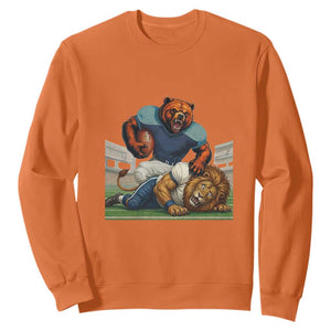 Football Rival Gift Sweatshirt Fierce Br Defeating Lio TS12 Orange Print Your Wear