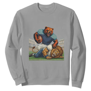 Football Rival Gift Sweatshirt Fierce Br Defeating Lio TS12 Sport Gray Print Your Wear