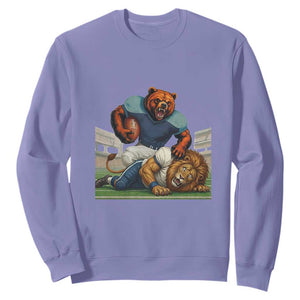 Football Rival Gift Sweatshirt Fierce Br Defeating Lio TS12 Violet Print Your Wear