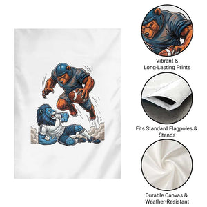 Fierce Br Defeating Lio Garden Flag Gift For Football Lovers TS12 Print Your Wear