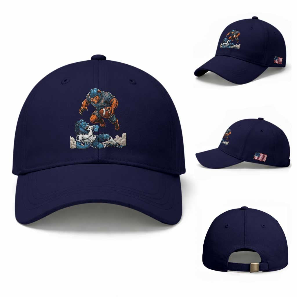 Fierce Br Defeating Lio Baseball Cap Gift For Football Lovers TS12 Baseball Cap Universal Fit Dark Blue Print Your Wear