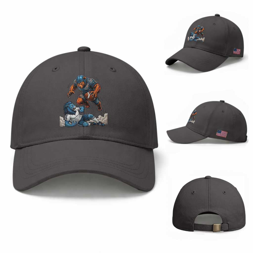 Fierce Br Defeating Lio Baseball Cap Gift For Football Lovers TS12 Baseball Cap Universal Fit Dark Gray Print Your Wear