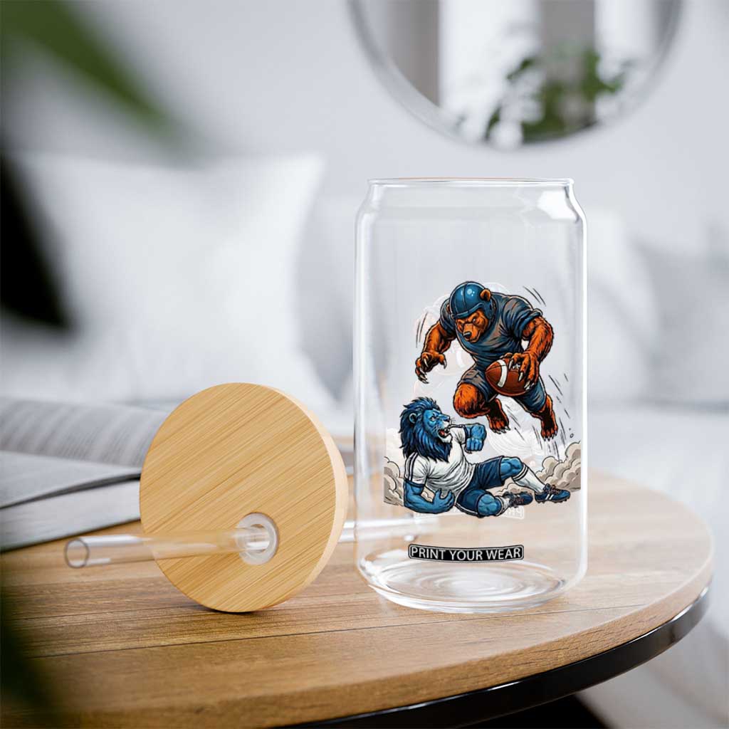 Fierce Br Defeating Lio Glass Can Gift For Football Lovers TS12 Print Your Wear