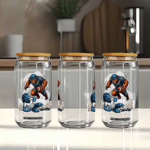 Fierce Br Defeating Lio Glass Can Gift For Football Lovers TS12 Print Your Wear